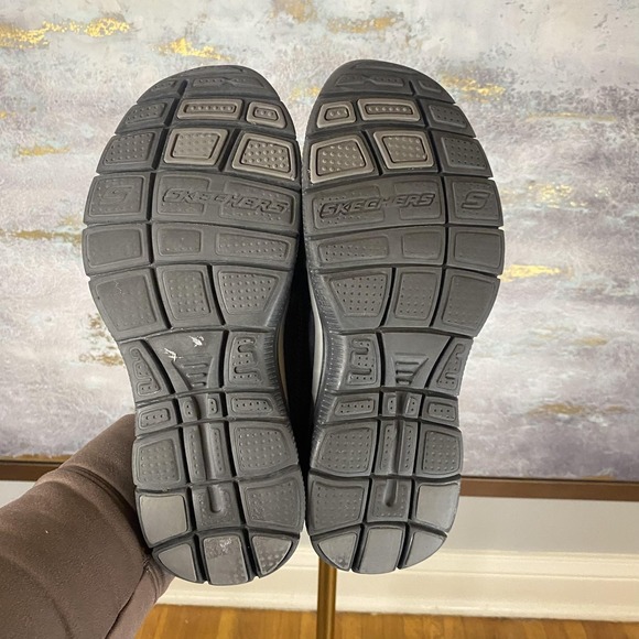 Skechers Relaxed Fit Shoes Mens Size 8.5 Black Memory Foam Slip On SN 64372 - Picture 11 of 11